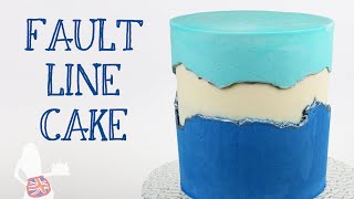 How To Make A Fault Line Cake Divided Frosting Cake [upl. by Teddman548]