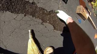 HOW TO Blacktop Driveway Pothole Repair [upl. by Silden312]