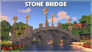 Minecraft How to Build a Stone Bridge Tutorial 2020 [upl. by Thane65]