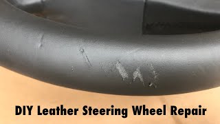 How To Repair Leather Steering Wheel [upl. by Ettenuahs19]