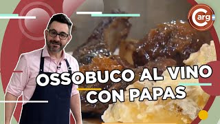 OSSOBUCO AL VINO TINTO CON PAPAS A LA CREMA [upl. by Isahella]