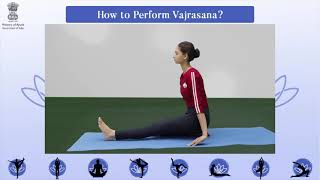 How to Perform Vajrasana [upl. by Ahtekal]