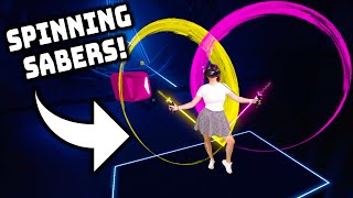 How to get SPINNING SABERS in Beat Saber  QUEST amp PC [upl. by Li]