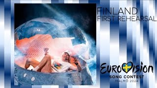 Finland 🇫🇮  First Rehearsal  Eurovision 2024 [upl. by Johppah]