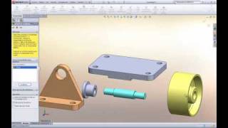 Tutorial Solidworks 2012 Ensamblaje [upl. by Vanna478]