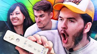 Forcing YouTubers to Play SCUFFED Wii Games [upl. by Sineray58]