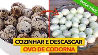 Como Cozinhar e Descascar Ovo de Codorna  Simples e Fácil [upl. by Connell601]