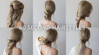 6 QUICK amp EASY HAIRSTYLES  Cute Long Hair Hairstyles [upl. by Tung503]