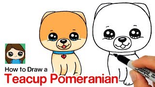 How to Draw a Pomeranian  Boo Worlds Cutest Dog [upl. by Rotow]