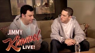 Briefcase Joe Eminem Teaches Jimmy Kimmel to Rap [upl. by Isis]