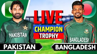 Pakistan vs Bangladesh Match 9  Live Cricket Match Today  PAK vs BAN  Champions Trophy  Preview [upl. by Sawyer306]