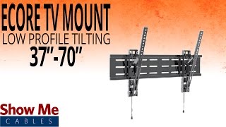 How To Install A Low Profile Tilting TV Mount For TVs Between 37quot To 70quot 17314002 [upl. by Ahsilrak]