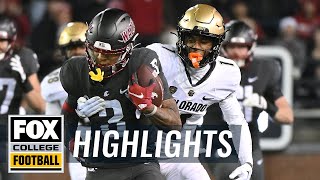 Colorado vs Washington State Highlights  CFB on FOX [upl. by Eelreveb648]