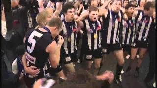 Collingwood Players Sing Theme Song Grand Final 2010 [upl. by Sirrot126]