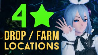 【PSO2NGS】4☆ Weapons amp Gear Farming Locations Guide  Weapon Series Analysis [upl. by Rossy]