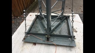 Tilting HAM Radio Antenna Tower  Part 1 [upl. by Whitson951]