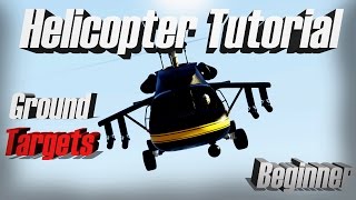 Gta 5 Online  Helicopter Tutorial Pt2  Killing Ground Targets Beginner [upl. by Hgielhsa644]