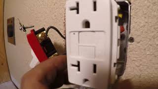 DIY instalacion de tomacorrientes GFCI outlet con un breaker de 20 amp en taller o garage [upl. by Inan]