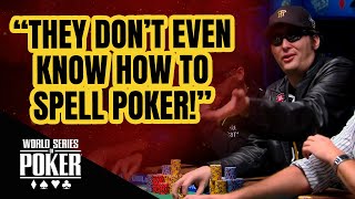 EPIC Hellmuth Rant quotThey Dont Even Know How to Spell Pokerquot [upl. by Adlin]