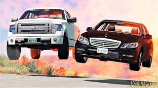 Epic Police Chases amp Crashes 64  BeamNG Drive  CRASHdriven [upl. by Babara638]