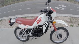 Yamaha DT50 Test Ride amp Top Speed Run 1988 model [upl. by Eceinart]