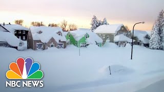 Buffalo In State Of Emergency After Massive Snowfall  NBC News [upl. by Yelsnik]