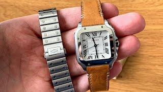 Cartier’s New Strap Changing System  2018 Santos de Cartier [upl. by Lacym]