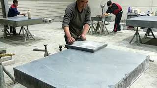 how to lapping granite plate [upl. by Naujej653]