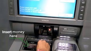 How to deposit money in ATM  CDM machine [upl. by Chiquia944]