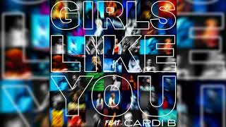 Maroon 5 Cardi B  Girls Like You Official Instrumental [upl. by Liddy]