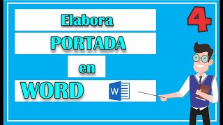 ¿Cómo hacer una PORTADA en WORD [upl. by Yrollam]