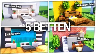 5 coole BETTEN in Minecraft 🛌 [upl. by Noelyn]