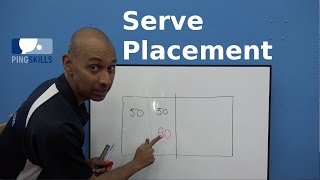 Serve Placement  Table Tennis  PingSkills [upl. by Yuri]