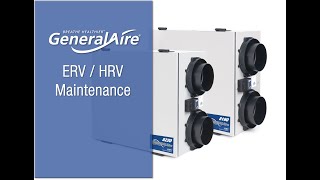 GeneralAire® HRV amp ERV Maintenance [upl. by Ellemaj]