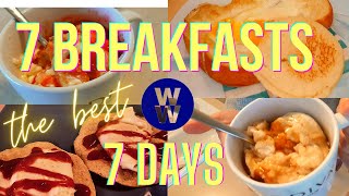 7 Weight Watchers breakfasts Low WW points and calories [upl. by Encrata815]