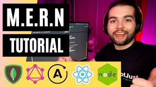 Build a GraphQL API with NodeJS and MongoDB Fullstack MERN Tutorial [upl. by Ardnalak585]