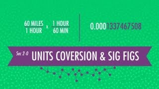 Unit Conversion amp Significant Figures Crash Course Chemistry 2 [upl. by Aisile869]