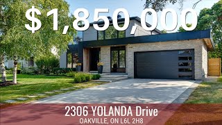 What 1850000 Buys You Near Toronto Oakville Modern Home Tour [upl. by Hannavas]