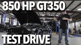 Supercharged GT350 Test Drive with John Hennessey [upl. by Xuaeb]