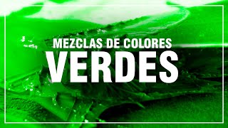 CÓMO HACER EL COLOR VERDE ✅ Mezclas de Colores Fácil 🎨 [upl. by Dareen]