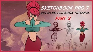 Autodesk Sketchbook Pro 7 FlipBook Tutorial Part 2 [upl. by Llehsyt]