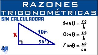 Razones trigonométricas  Sin calculadora  Ejemplo 1 [upl. by Ainel274]