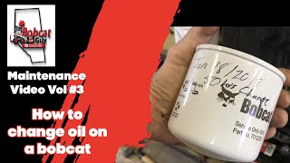 How to change oil on a bobcat [upl. by Ennairod558]