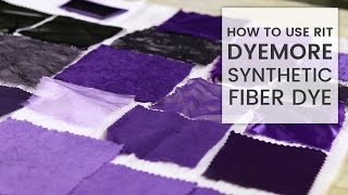 How to Dye Fabric Rit DyeMore Synthetic Dye [upl. by Ackley765]