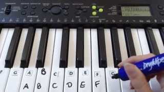 How To Label Keys On A PianoKeyboard [upl. by Aenad322]