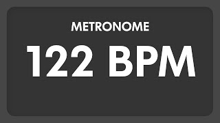 122 BPM  Metronome [upl. by Ativak]