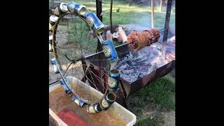 The Furphy Wheel water powered spit roast [upl. by Nylireg]