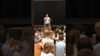 INSANE 12 YEAR OLD RAPS HIS SCHOOL CAPTAIN SPEECH [upl. by Ellehcem]