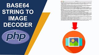 Base64 String to Image Decoder in PHP  Base64 to Image Decode  PHP Tutorial 2021Player Of Code [upl. by Aivatco667]