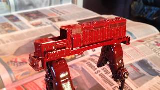 Painting an N scale locomotive CP Rail the easy way [upl. by Boyt645]